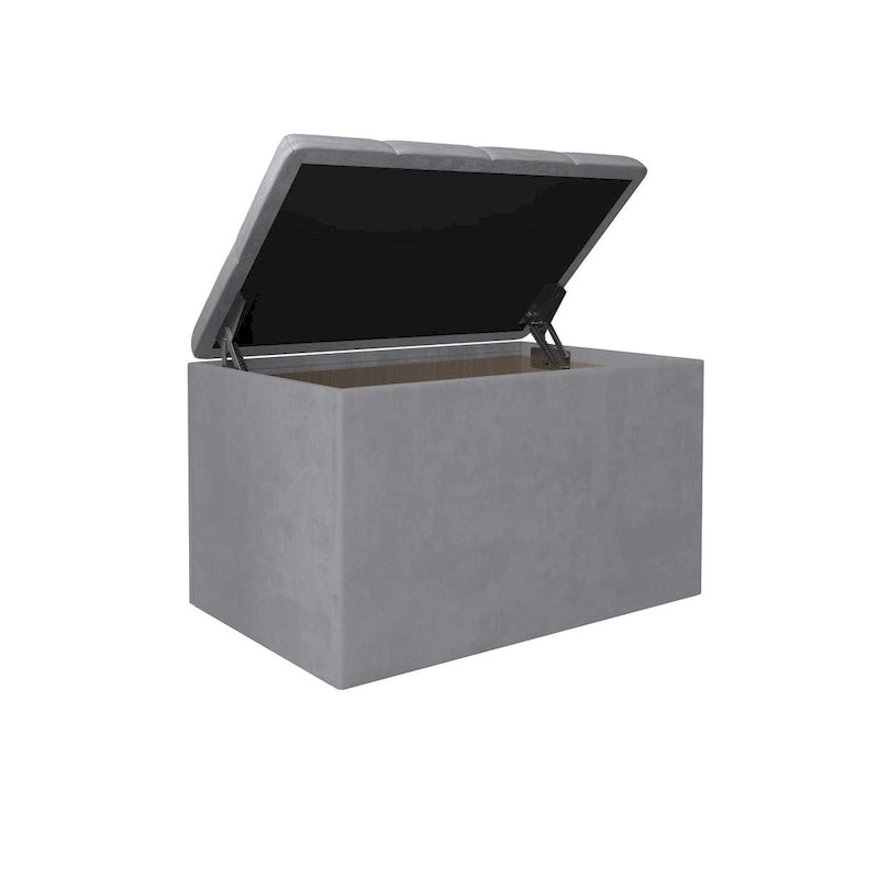 Upholestered Flip Top Storage Bench