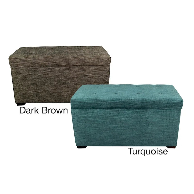 8 Button Tufted Lucky Storage Trunk - Bench