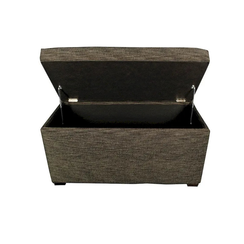Coffre de rangement Lucky capitonné à 8 boutons - banc