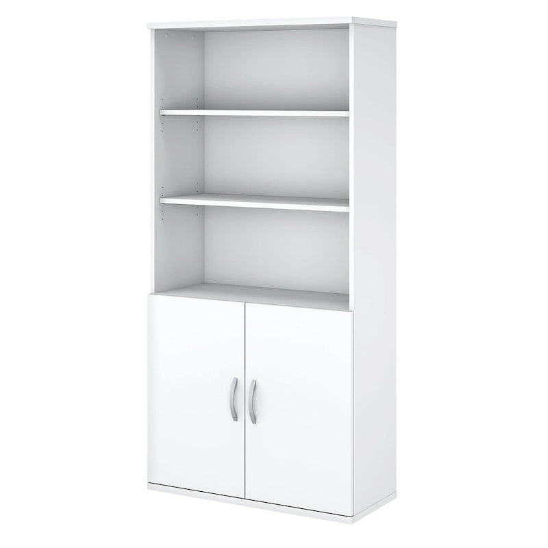 Bibliothèque Easy Office à 5 étagères avec portes