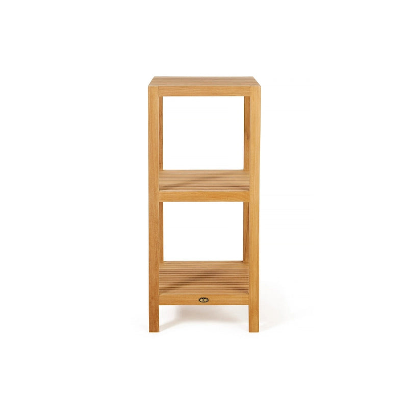 Kwadratowa półka z drewna tekowego 36 (90cm), 3 poziomy