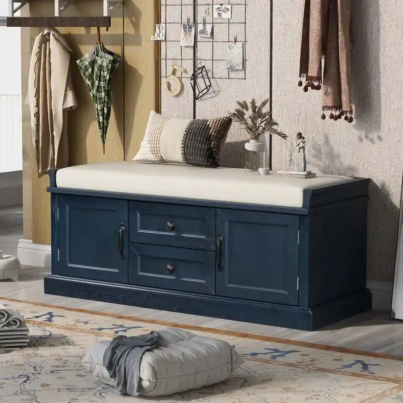 Shoe cabinet storage bench