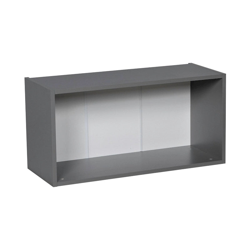 Armadietto da parete 30 x 18, doppia anta, grigio - 30 x 18 x 12
