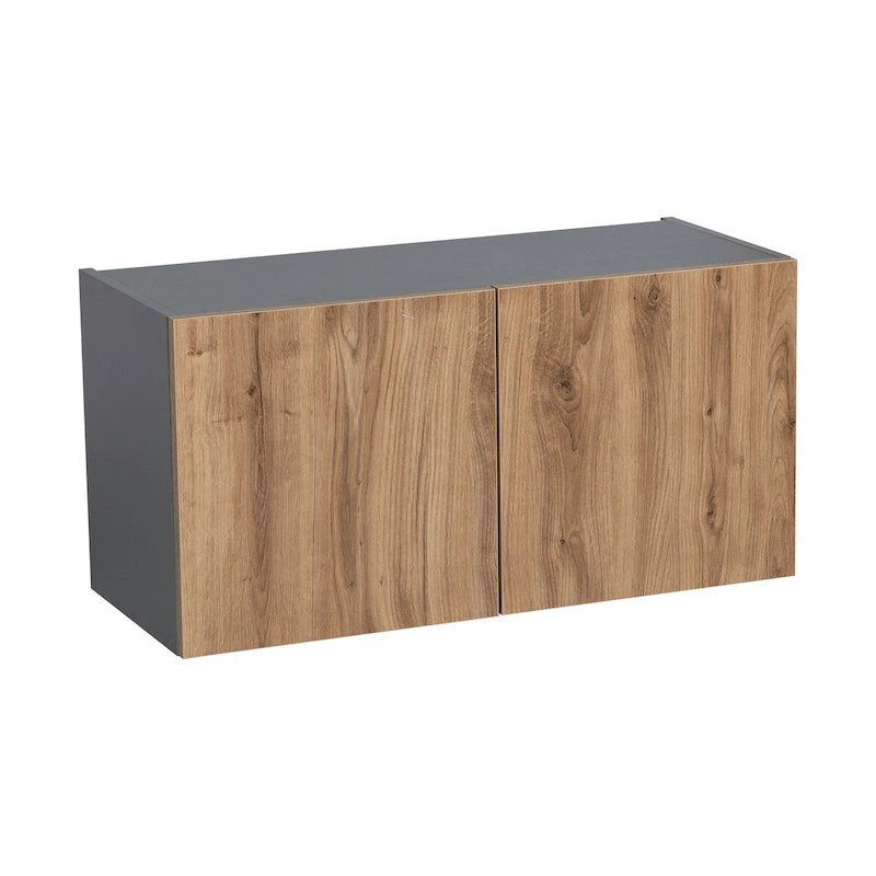 Armadietto da parete 30 x 18, doppia anta, grigio - 30 x 18 x 12