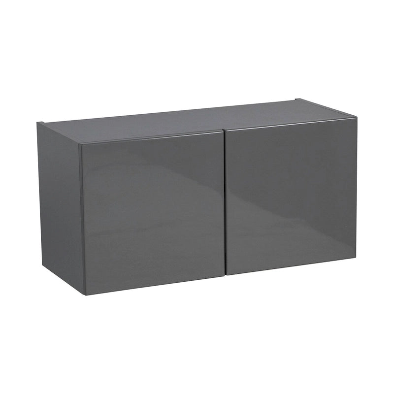 Armadietto da parete 30 x 18, doppia anta, grigio - 30 x 18 x 12