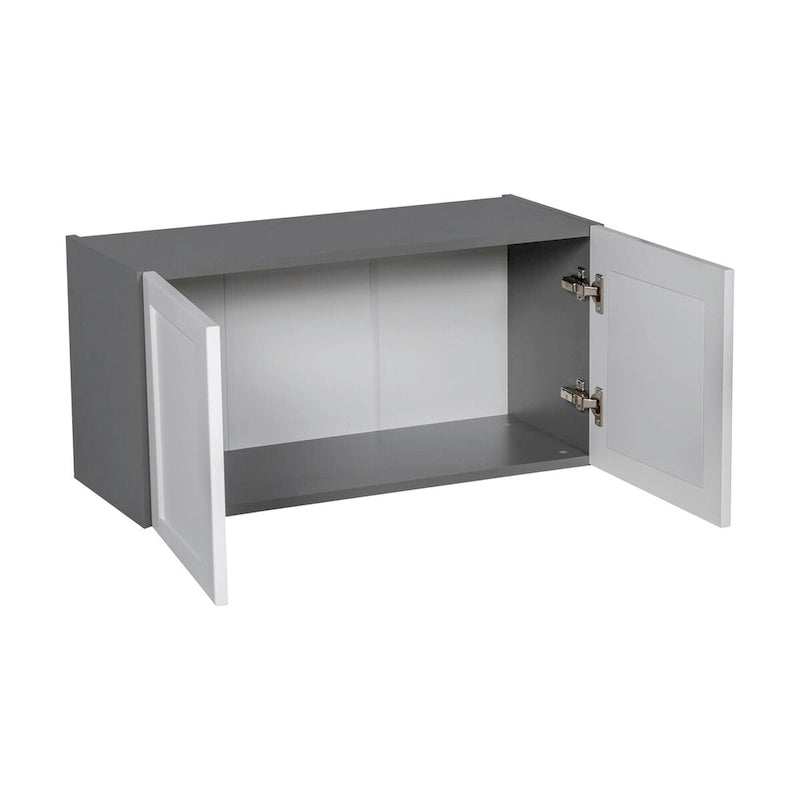 Wandschrank 30 x 18 - Doppeltür - Grau - 30 x 18 x 12