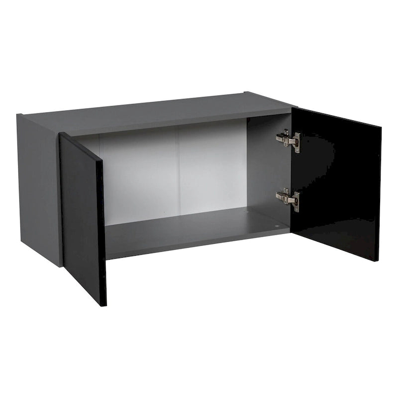 Wandschrank 30 x 18 - Doppeltür - Grau - 30 x 18 x 12