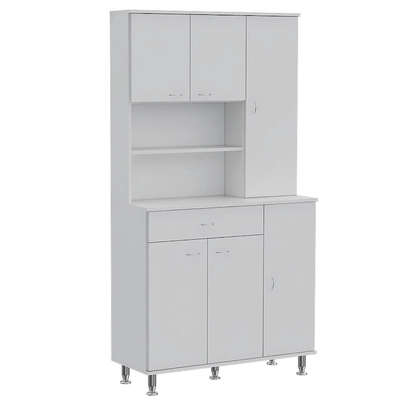 Küchenvorratsschrank für Küche, Esszimmer und Wohnzimmer, Weiß