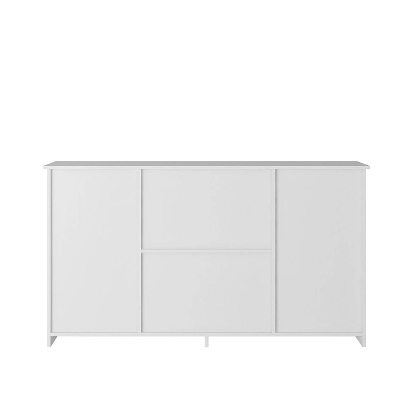 White 30 in. H Storage Cabinet with Adjustable Shelves