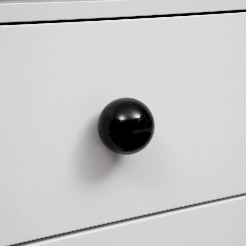 White 30 in. H Storage Cabinet with Adjustable Shelves