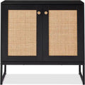 Rattan-Aufbewahrungsschrank mit 2 Türen - 15D x 31.5W x 32.5H