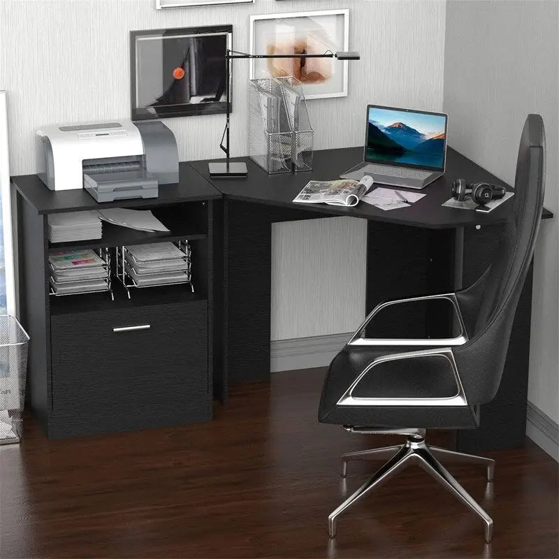 Computertisch mit Druckerschrank