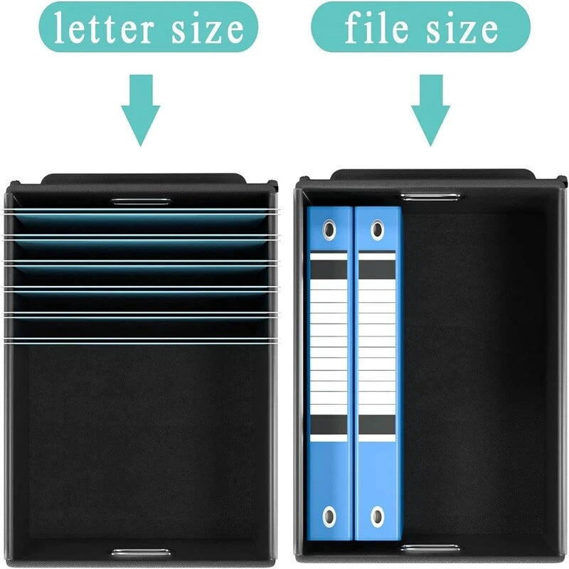 Scatola organizer pieghevole per documenti - 14.9L x 12.7W x 10.8H