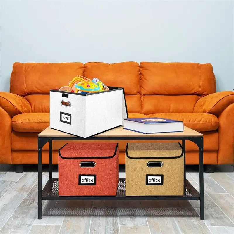 Scatola organizer pieghevole per documenti - 14.9L x 12.7W x 10.8H