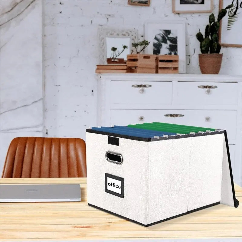Scatola organizer pieghevole per documenti - 14.9L x 12.7W x 10.8H