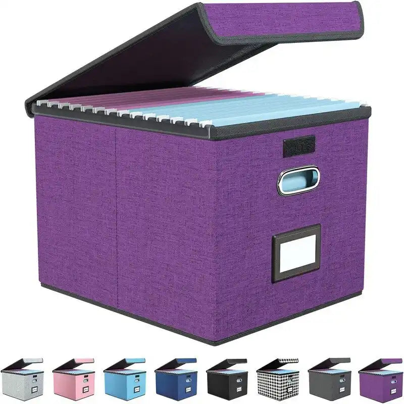 Scatola organizer pieghevole per documenti - 14.9L x 12.7W x 10.8H