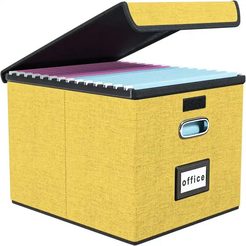 Scatola organizer pieghevole per documenti - 14.9L x 12.7W x 10.8H