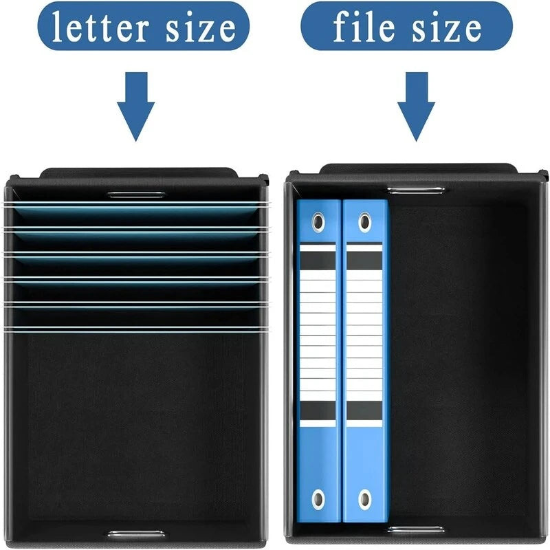 Scatola organizer pieghevole per documenti - 14.9L x 12.7W x 10.8H