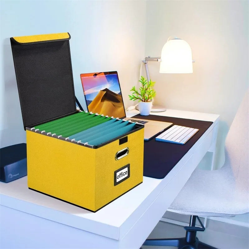 Scatola organizer pieghevole per documenti - 14.9L x 12.7W x 10.8H