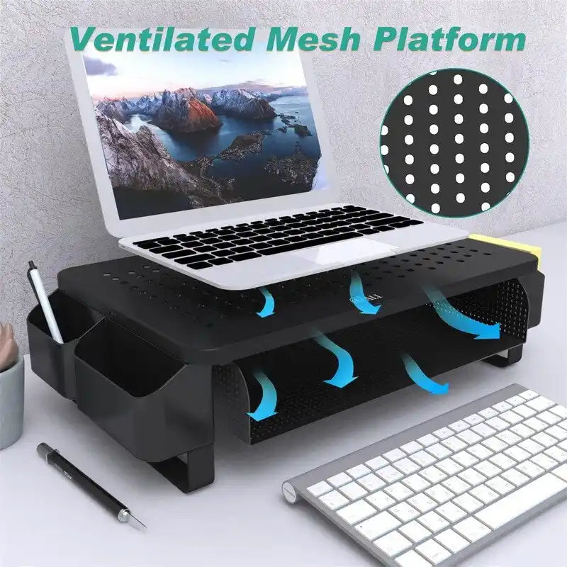 Supporto per monitor con spazio contenitivo