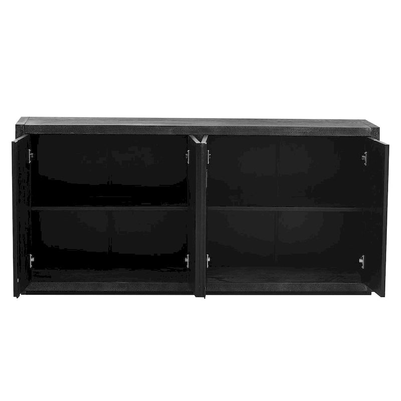 Distinctive Features of a Four-Door Cabinet Sideboard with Ash Veneer suitable for Hallway, Entryway, Living Room
