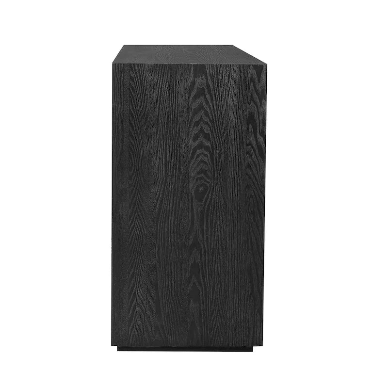 Distinctive Features of a Four-Door Cabinet Sideboard with Ash Veneer suitable for Hallway, Entryway, Living Room