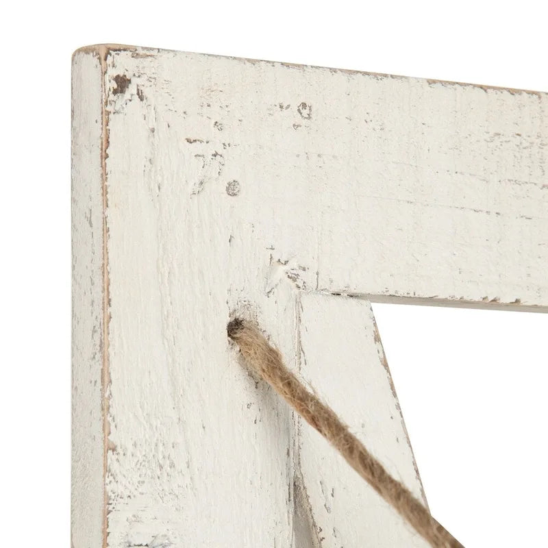 Porte-documents mural suspendu en bois style maison de campagne à 3 pochettes