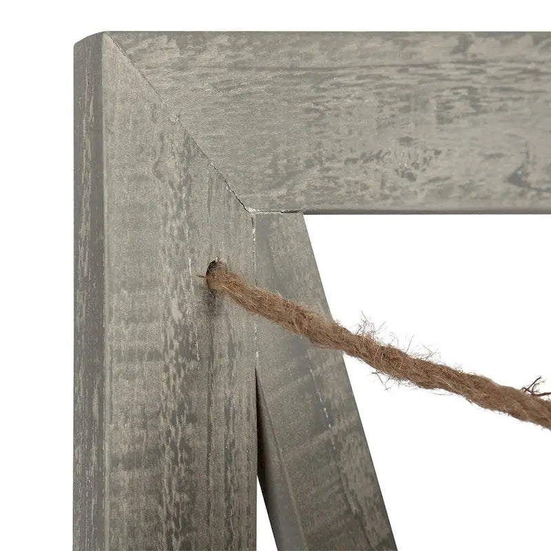 Porte-documents mural suspendu en bois style maison de campagne à 3 pochettes