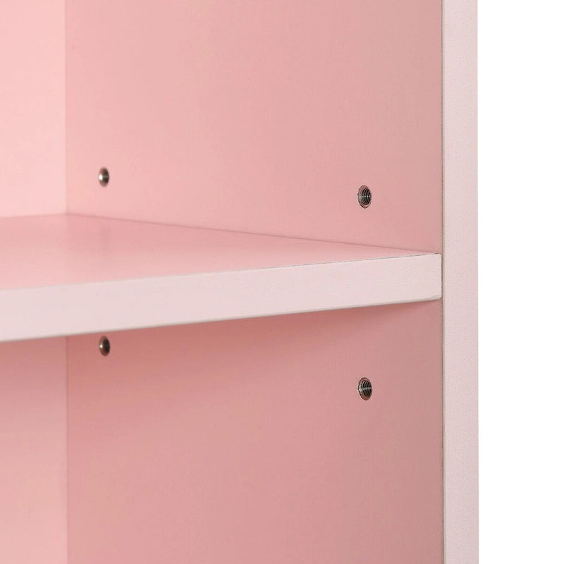 Tour multimédia à 8 niveaux, armoire de rangement étroite avec étagères réglables