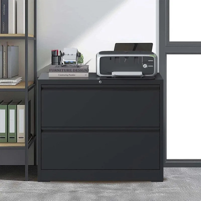 Schedario in metallo a 2 cassetti con serratura, formato Legal/Letter/A4/F4