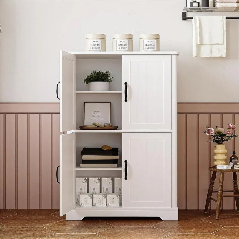 Mobile indipendente con 4 ante e 2 ripiani regolabili - 11.8D x 23.6W x 43.3H