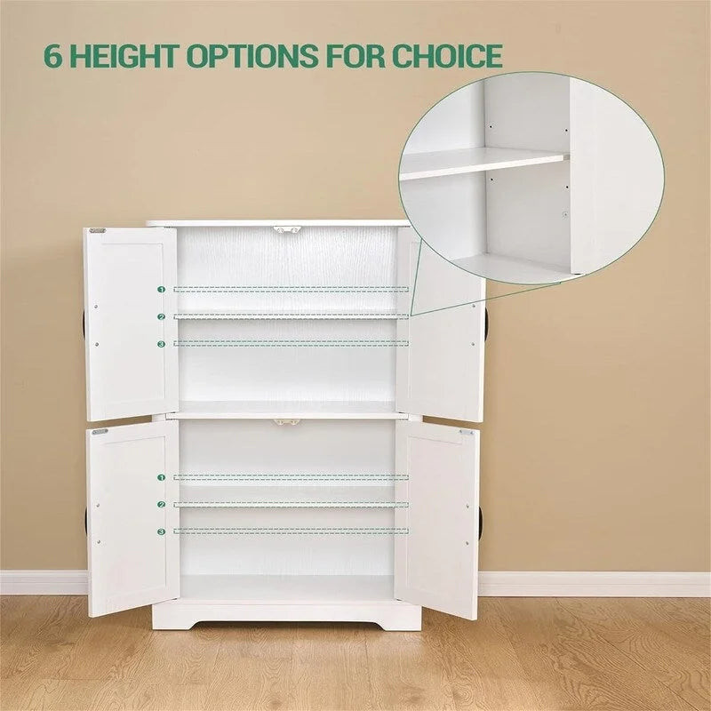 Mobile indipendente con 4 ante e 2 ripiani regolabili - 11.8D x 23.6W x 43.3H
