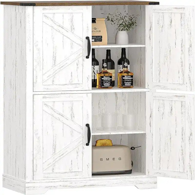 Mobile indipendente con 4 ante e 2 ripiani regolabili - 11.8D x 23.6W x 43.3H