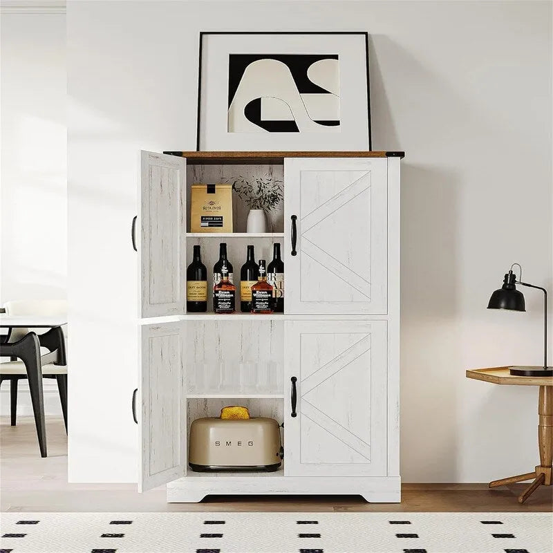 Mobile indipendente con 4 ante e 2 ripiani regolabili - 11.8D x 23.6W x 43.3H