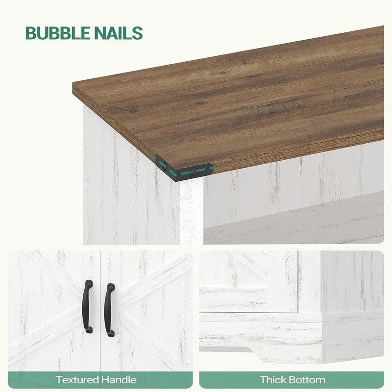 Mobile indipendente con 4 ante e 2 ripiani regolabili - 11.8D x 23.6W x 43.3H
