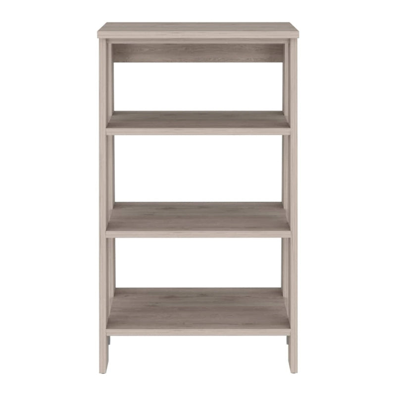 Wäscheschrank, vier Regalböden, vertikal, helle Eiche / Weiß Hochwertig und langlebig