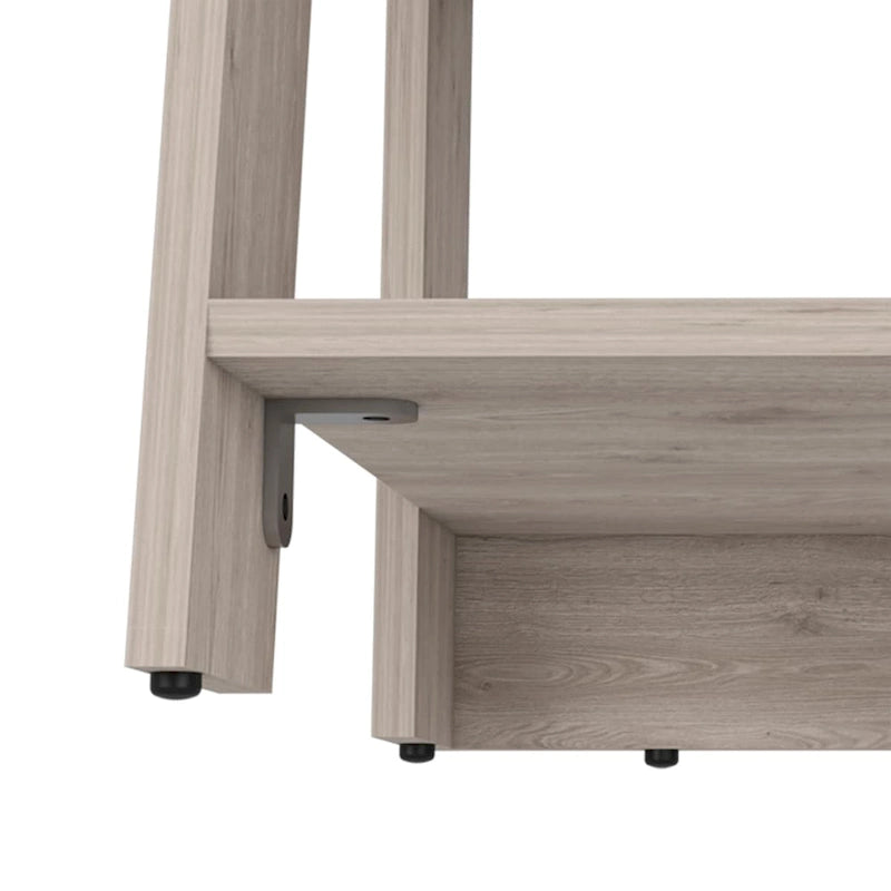 Wäscheschrank, vier Regalböden, vertikal, helle Eiche / Weiß Hochwertig und langlebig
