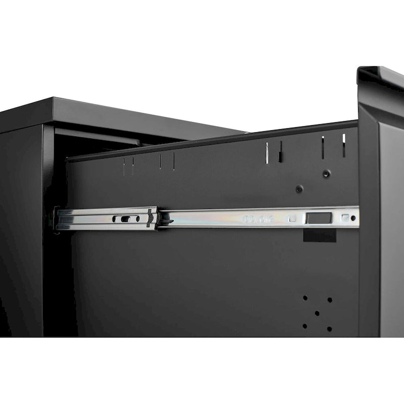 Aktenschrank mit 2 Schubladen und Schloss, rollbarer Metall-Aktenschrank unter dem Schreibtisch für Letter-/Legal-/A4-Format, mobiler Aktenschrank